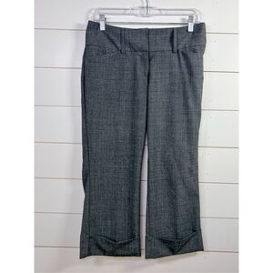 Express Design Studio Women's Editor Capris Dress Pants Charcoal Gray Size 4